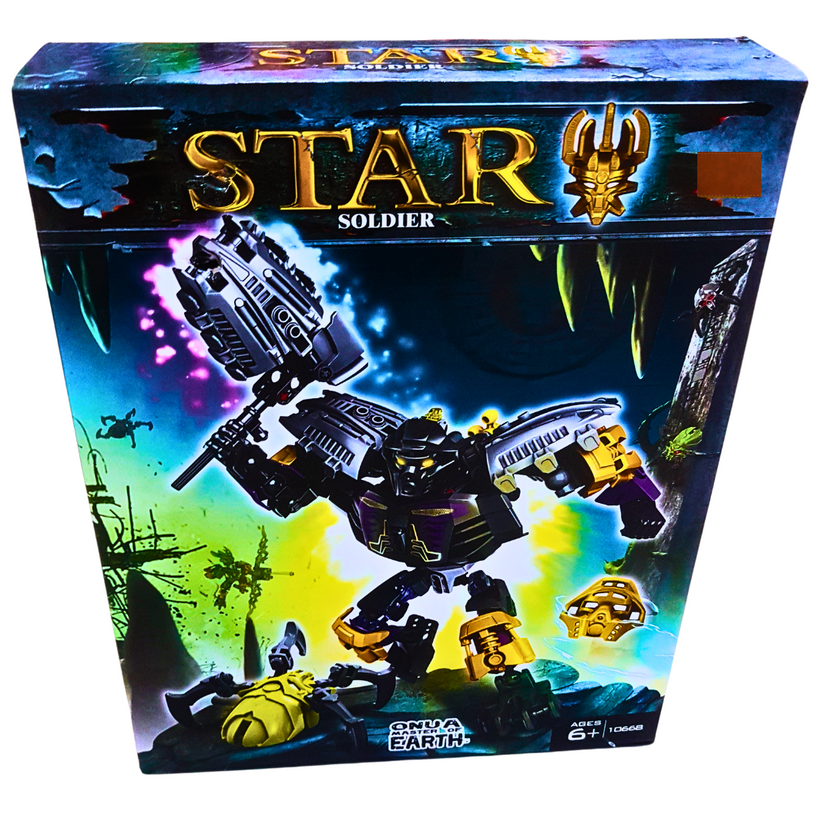 Star Soldier Building Block Set - Onua Master of Earth Action Figure for Ages 6+ Main image