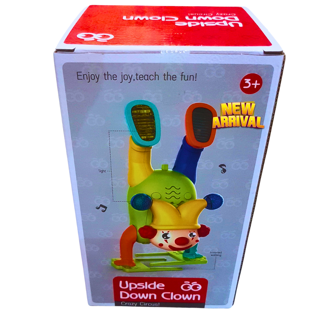 Upside Down Clown Toy for Kids – Musical Tumbling Circus Clown with Lights | Crazy Action Toy for Boys & Girls Ages 3+
