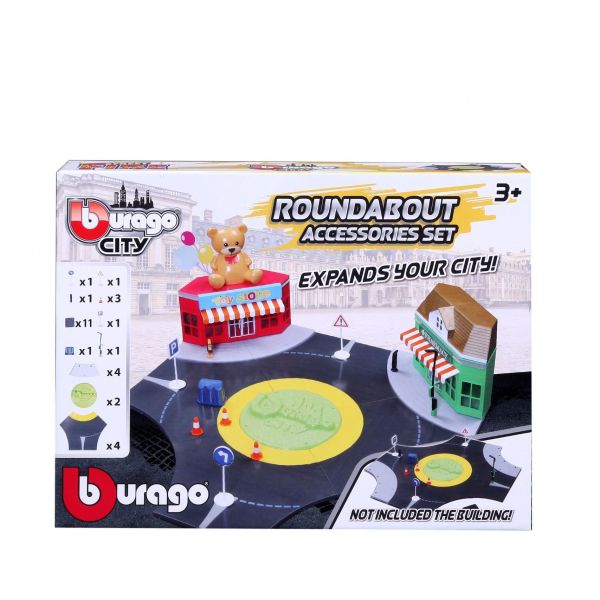 1/43 BBURAGO CITY ROUNDABOUT PLAYSET
