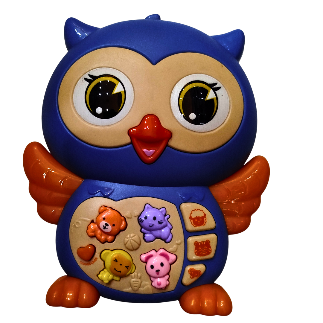 Owl Musical Toy for Babies – Light & Sound Learning Toy | Educational Animal Toy with Music & Buttons (Each Sold Separately)
