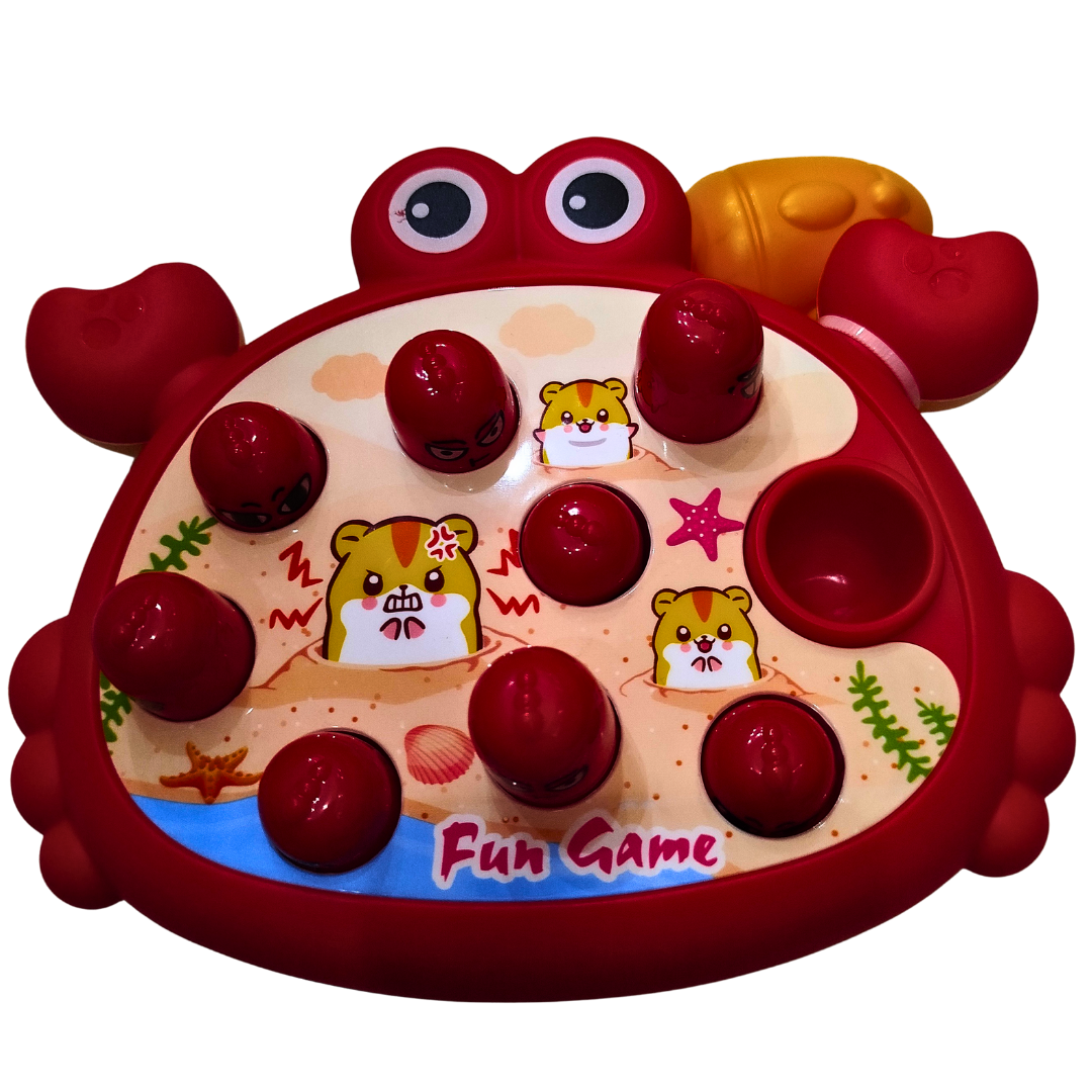 Crab Whack-a-Mole Game for Kids – Fun Hammer Hitting Toy | Interactive Learning Toy for Toddlers (Each Sold Separately)