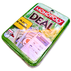 Monopoly Deal Card Game – Premium Tin Box Edition | Fast Family Game for Ages 8+, 2–5 Players, 15-Minute Playtime