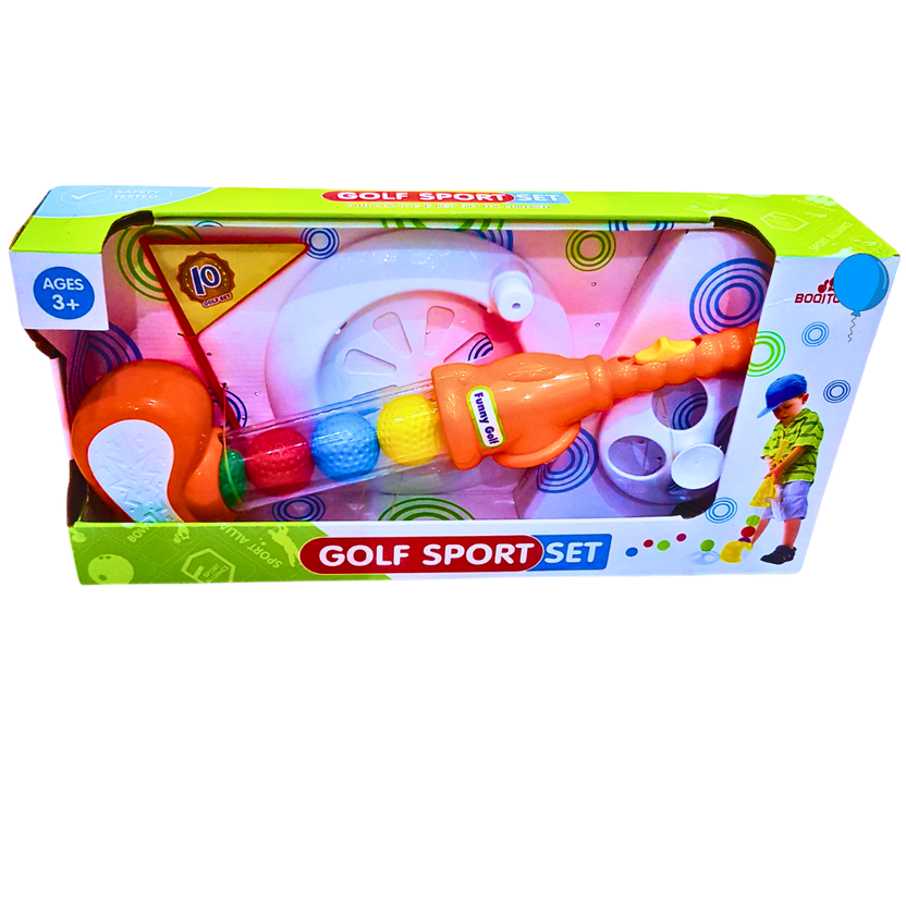 Golf Sport Set for Kids - Fun Outdoor Play & Early Golf Training | Perfect for Ages 3+ | Colorful Toy Golf Club and Balls Main image