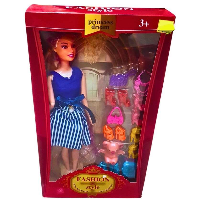 Princess Dream Fashion Doll with Stylish Outfit & Accessories – Dress-Up Playset for Kids 3+ Main image