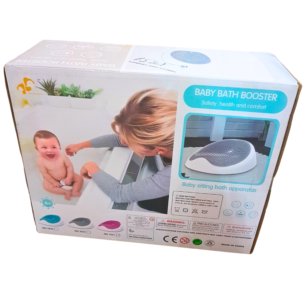 Baby Bath Booster Seat | Safe and Comfortable Baby Bath Support with Anti-Skid Base | 0+ Months Secondary image