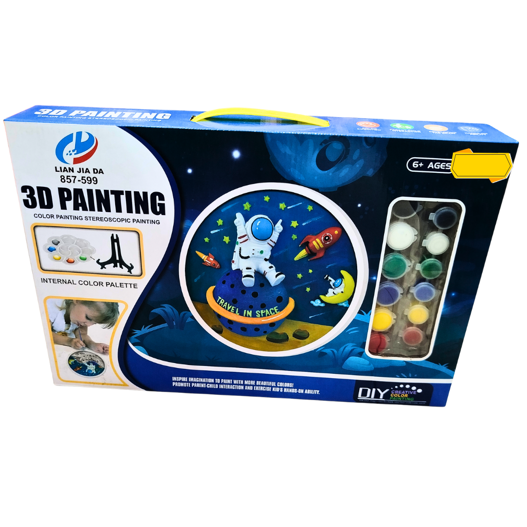 3D Space Painting Kit for Kids – DIY Astronaut Art Set with Paints & Palette (Ages 6+)