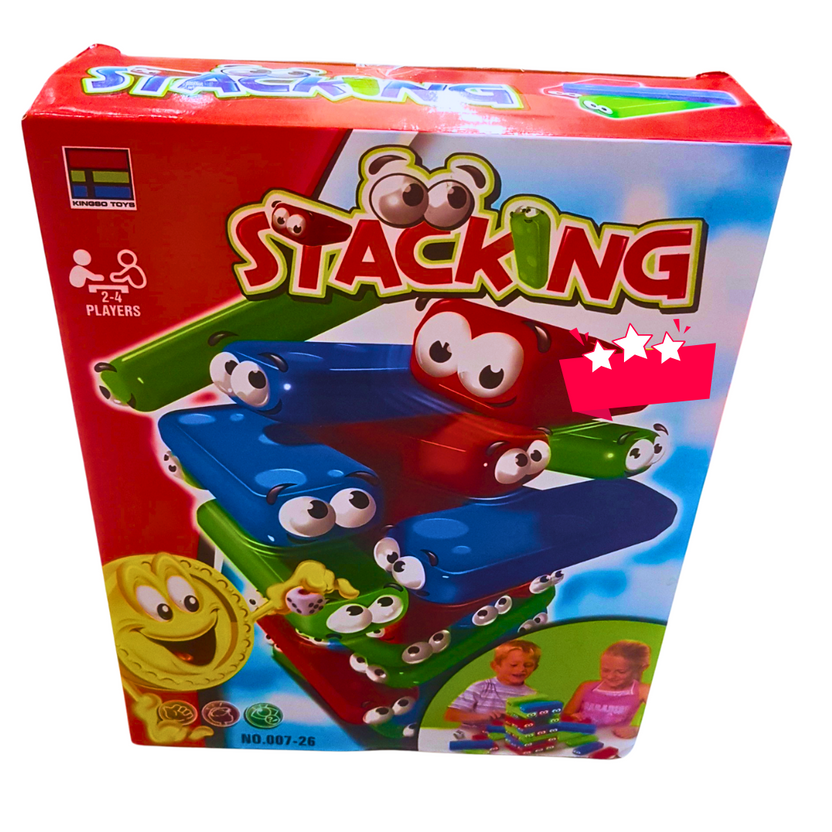 Stacking Tower Game for Kids – Fun Balancing Block Game with Dice | Classic Family Game for 2-4 Players (Ages 4+) Main image
