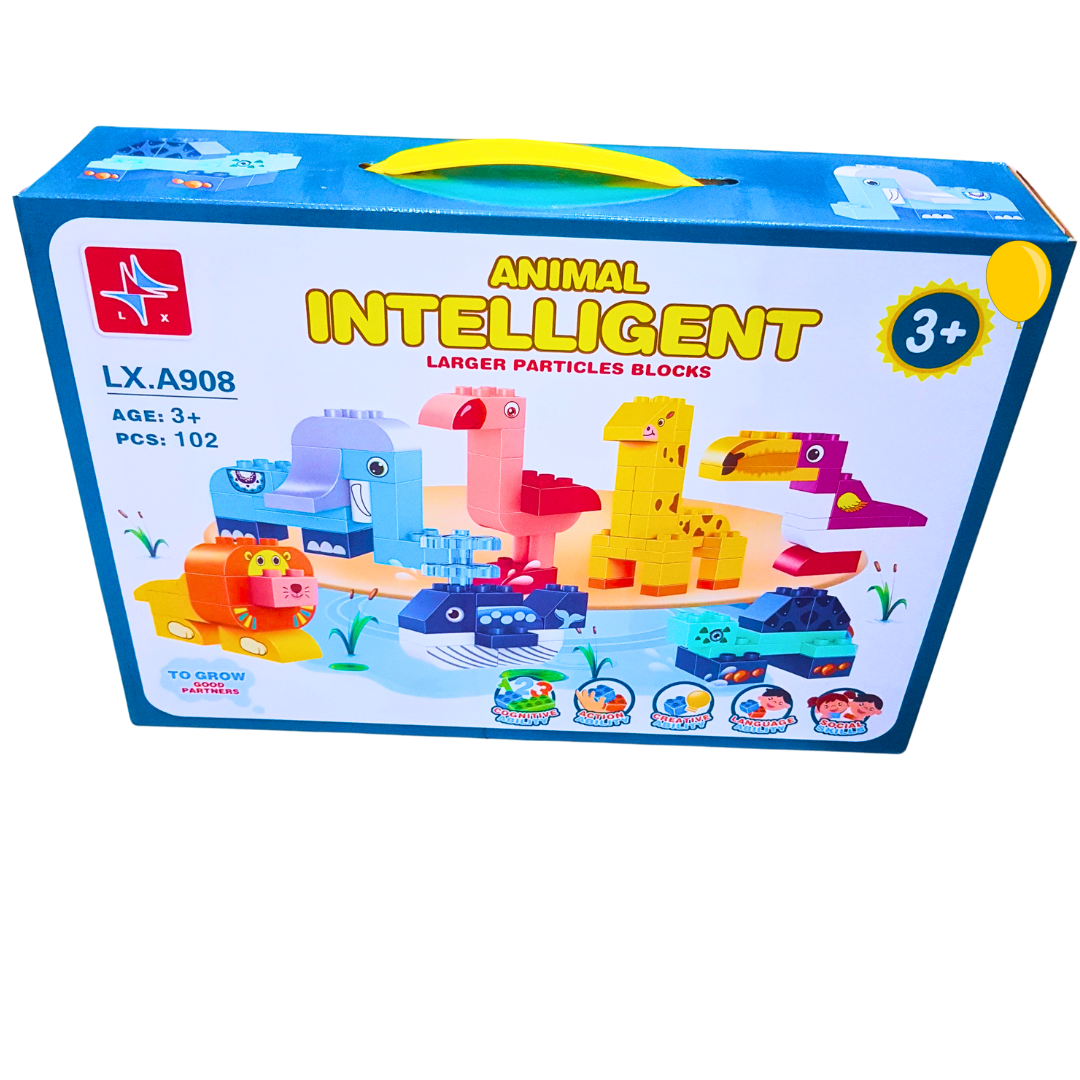 Animal Intelligent Building Blocks Set for Kids | 102 Pieces | Educational Toy | Ages 3+ Secondary image