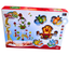 🐻 Baby Musical Rattles Toy Set – Hanging Crib Mobile with Animal Rattles & Light-Up Bear (6M+)