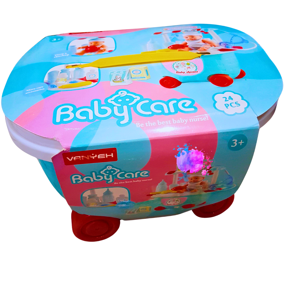 Baby Care Nursery Playset for Kids - 24 PCS Role-Playing Baby Nurse Kit