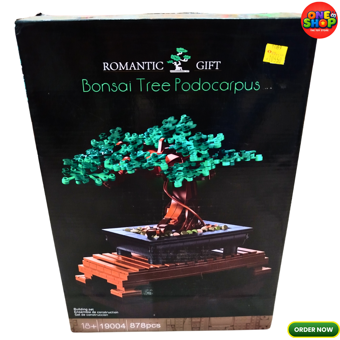 Bonsai Tree Podocarpus Building Blocks Set 878 Pieces – Decorative Botanical Construction Model for Adults | DIY Bonsai Plant Display | Creative Home Décor Building Set 18+ Secondary image