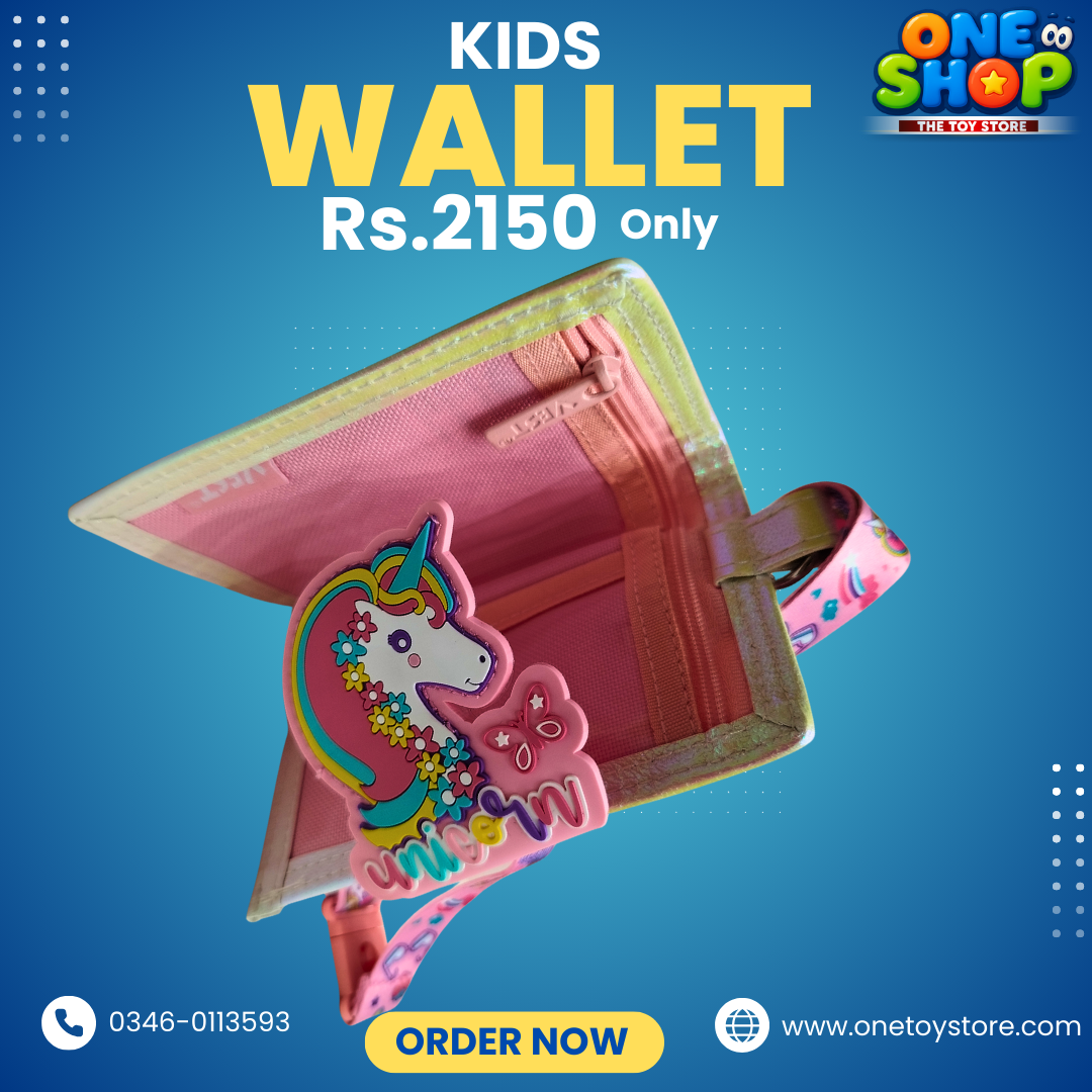 Unicorn Kids Wallet for Girls | Cute Cartoon Unicorn Wallet with Strap Lock | Premium Kids Wallet – Stylish, Colorful & Durable (Rs.2150) Secondary image