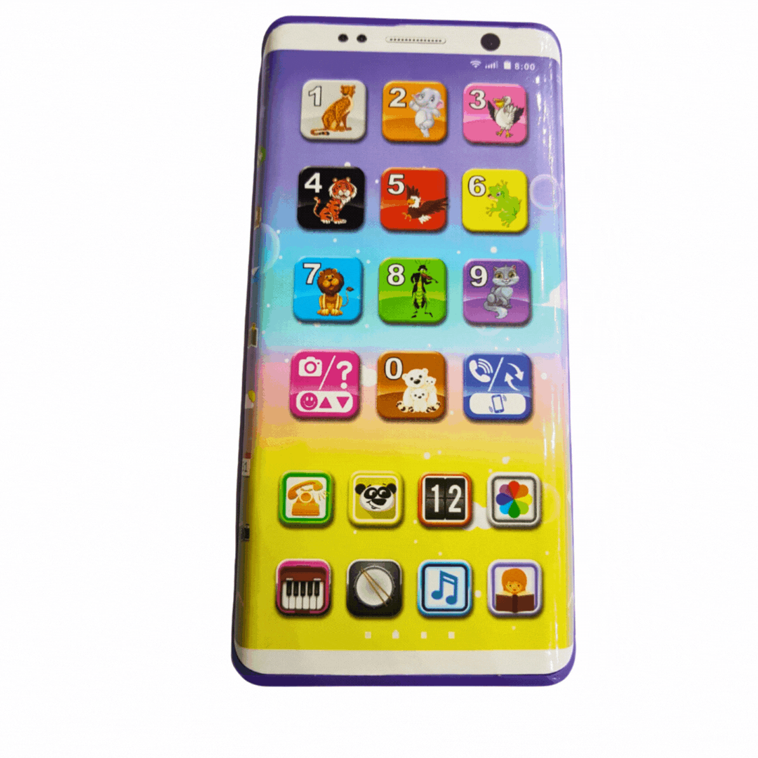 3+ Years Kids Learning Phone with 14 Modes: Music, Stories, English & Numbers - Rechargeable Educational Toy Enhancing Visual & Hearing Skills