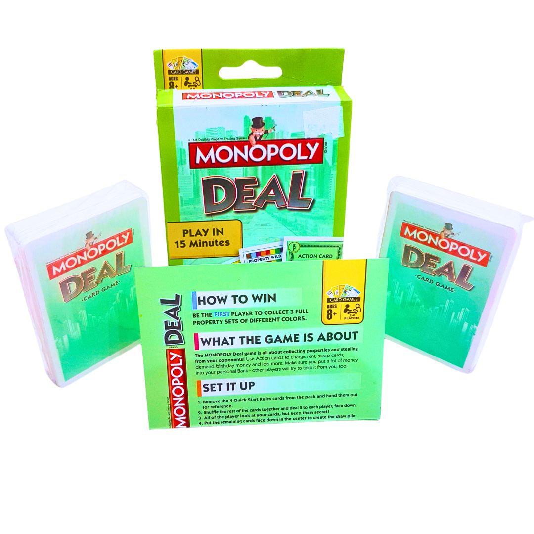 Monopoly Deal Card Game – Quick 15-Minute Family Fun, Ages 8+, 2-6 Players, Green Edition Secondary image