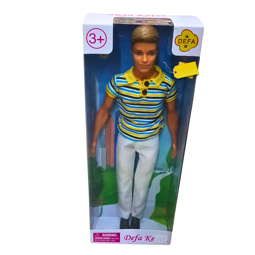 Defa Kevin Fashion Doll – Stylish Male Doll in Casual Outfit – Perfect Addition to Doll Collections (3+) Main image