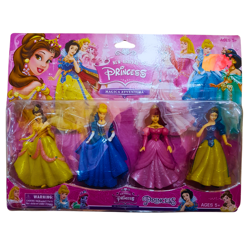 Magical Princess Adventure Figurine Set - 5-Piece Princess Dolls Collection Main image
