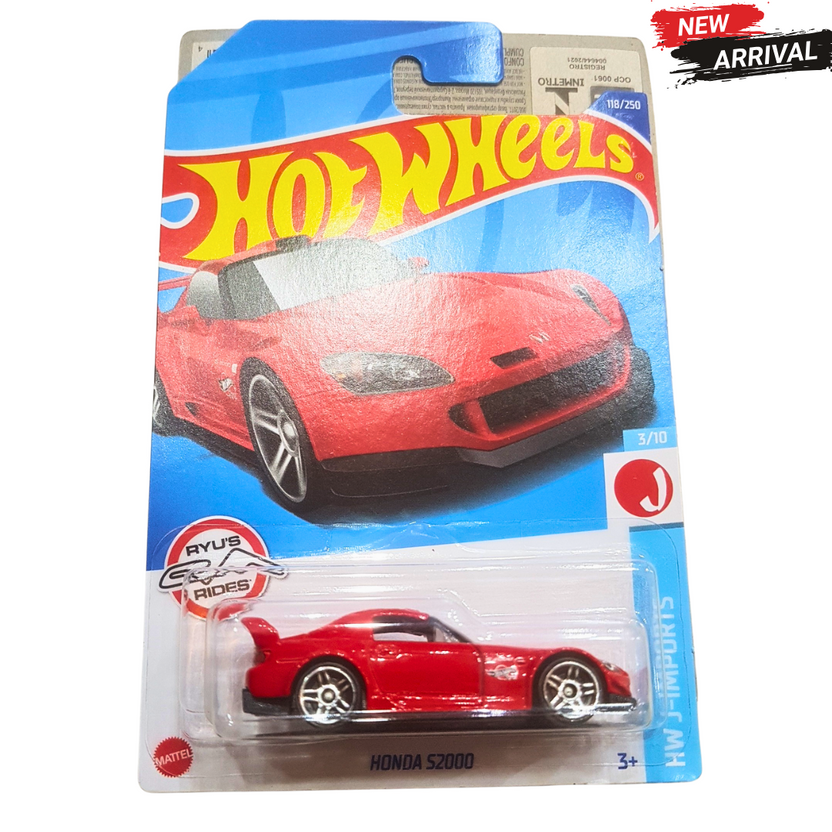 🔴 Hot Wheels Honda S2000 – Ryu’s Rides | JDM Sports Car Die-Cast Toy for Kids & Collectors (3+) Main image