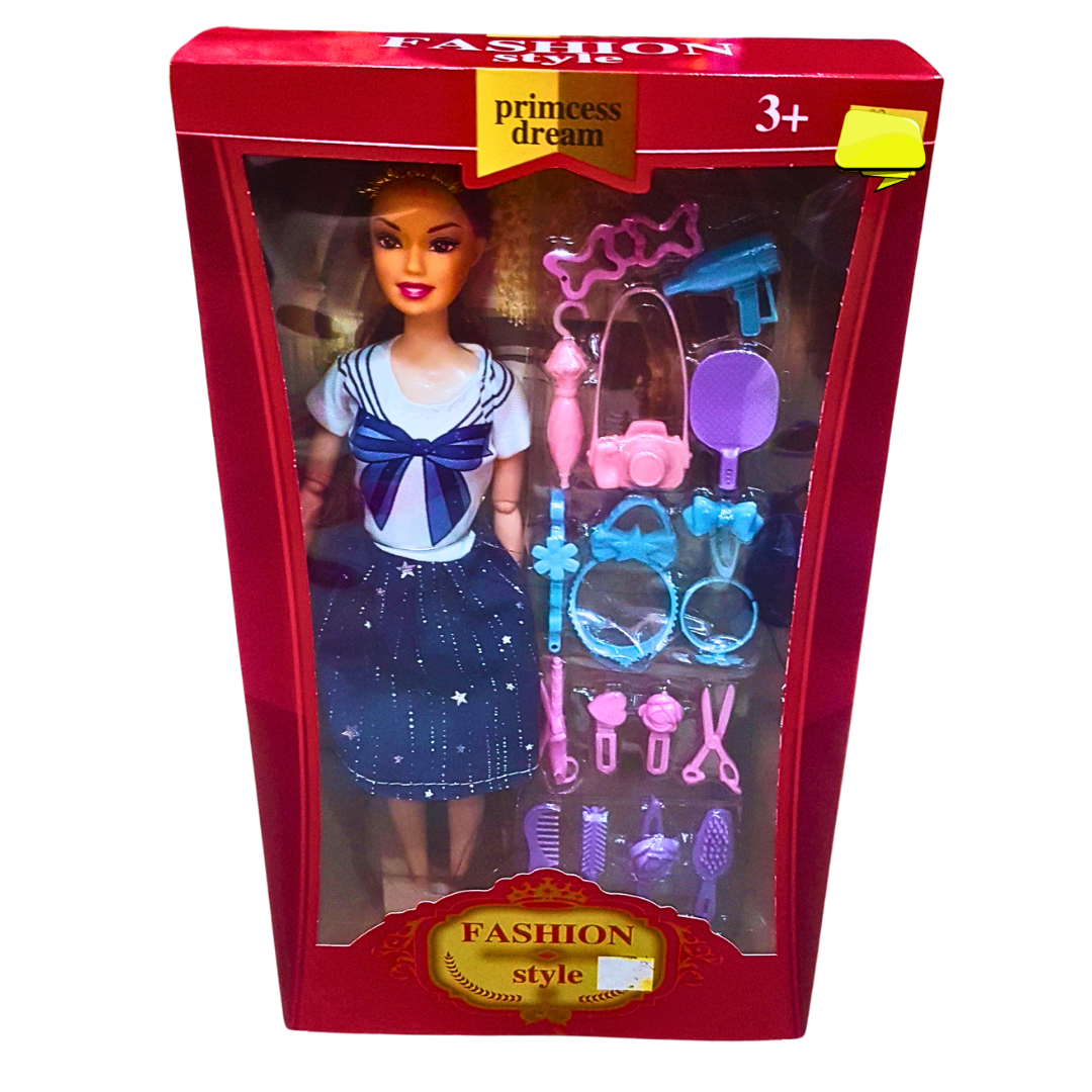 Princess Dream Fashion Doll with Trendy Outfits & Accessories – Dress-Up Playset for Kids 3+ Main image
