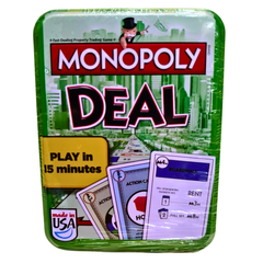 Monopoly Deal Card Game – Premium Tin Box Edition | Fast Family Game for Ages 8+, 2–5 Players, 15-Minute Playtime
