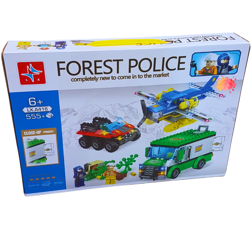555-Piece Forest Police Building Set – Adventure and Action Toy | STEM Educational for Kids Main image