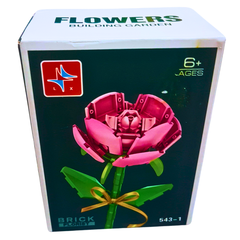 Flower Building Blocks – Red Rose Construction Toy (Ages 6+) each sold separately