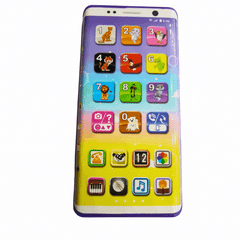 3+ Years Kids Learning Phone with 14 Modes: Music, Stories, English & Numbers - Rechargeable Educational Toy Enhancing Visual & Hearing Skills
