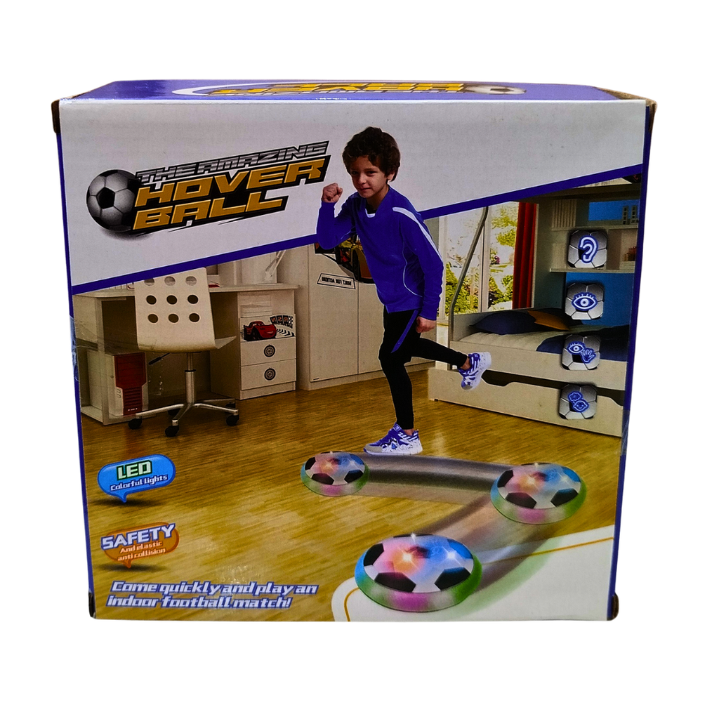 ⚽ LED Hover Football Toy for Kids – Indoor Air Soccer Ball with Soft Foam Bumper | Ages 3+
