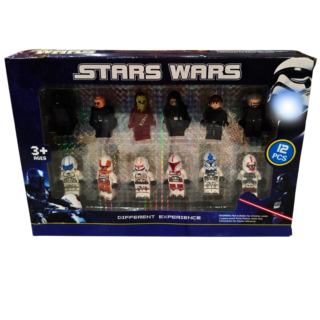 🚀 Stars Wars Mini Figure Set – 12 PCS Action Figures Compatible with Building Blocks | Ages 3+