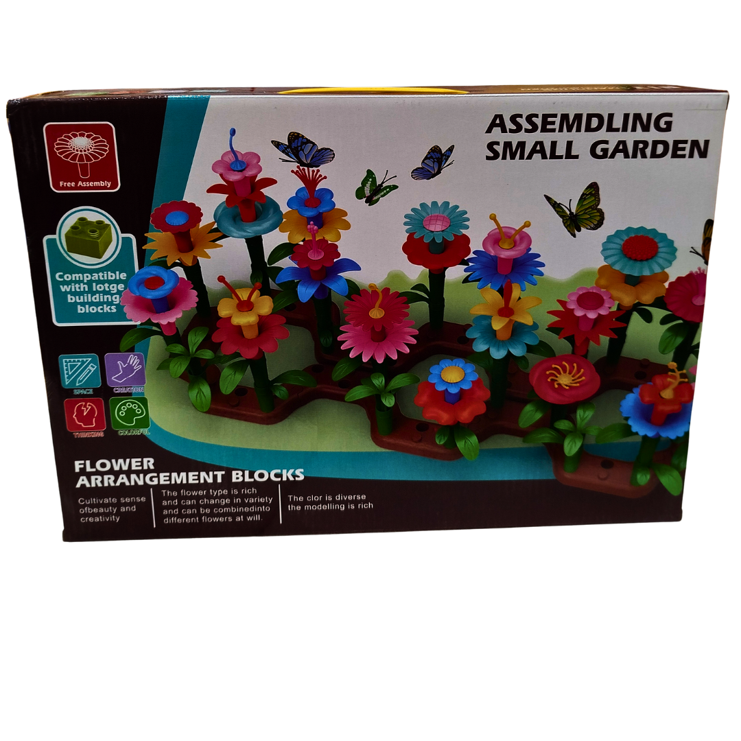 🌸 Flower Garden Building Blocks Set – 148 PCS DIY Educational Toy for Kids | Ages 3+ | STEM-Compatible with Major Block Brands