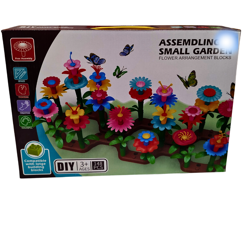 🌸 Flower Garden Building Blocks Set – 148 PCS DIY Educational Toy for Kids | Ages 3+ | STEM-Compatible with Major Block Brands Main image
