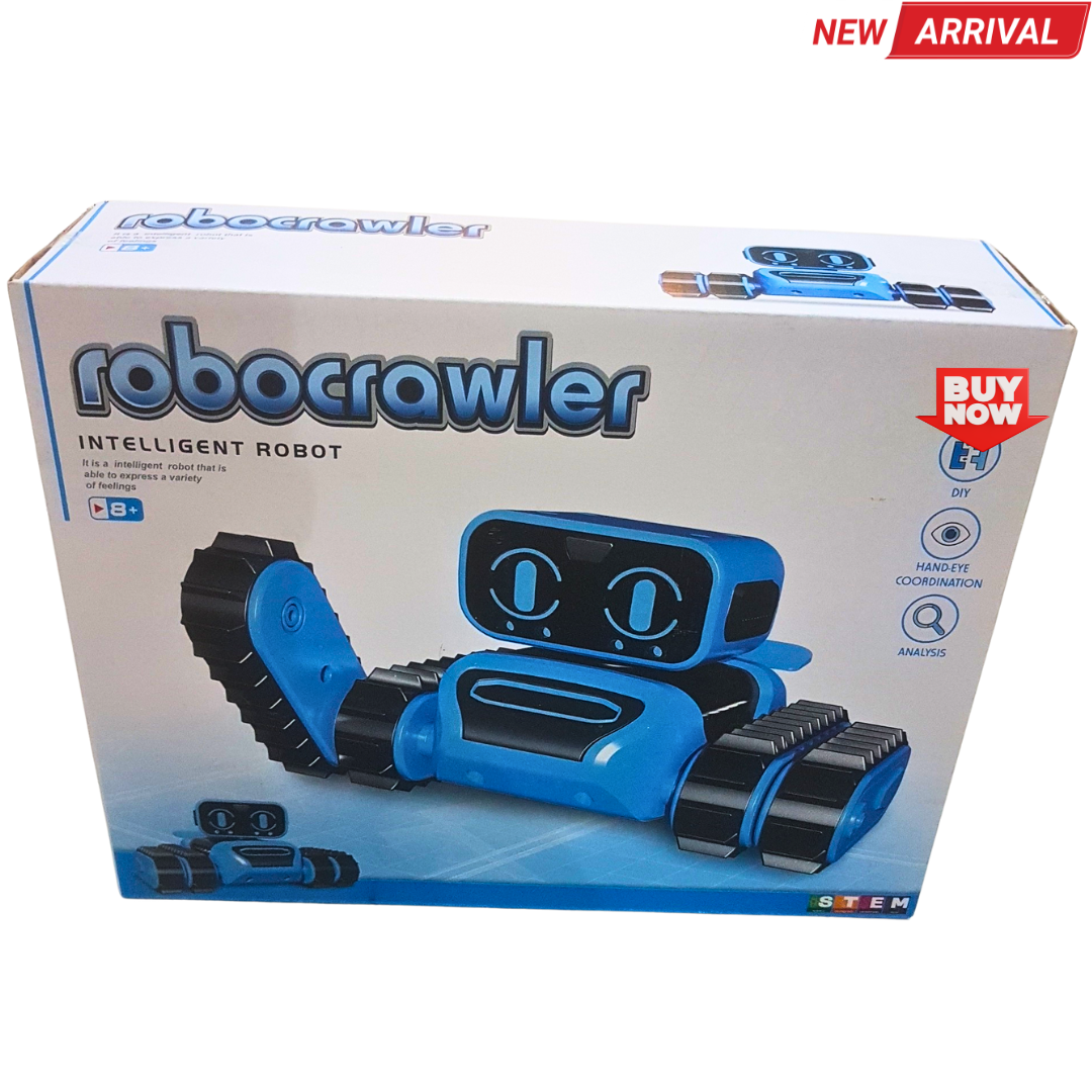 🤖 Robocrawler Intelligent Robot Kit – DIY STEM Learning Toy with Tracks for Boys & Girls (Age 8+)