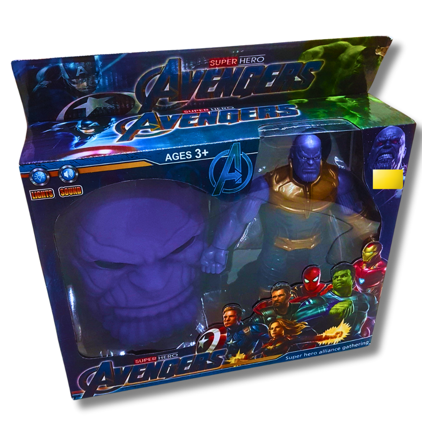 Avengers Superhero Thanos Toy Set with Light & Sound Effects - Ages 3+ Main image