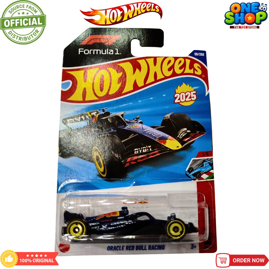 Hot Wheels Oracle Red Bull Racing Formula One Car – 2025 F1 Die-Cast Racing Toy for Kids & Collectors