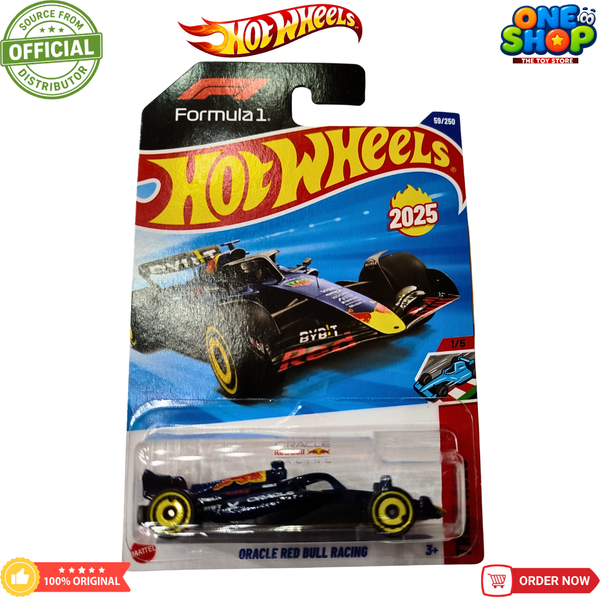 Hot Wheels Oracle Red Bull Racing Formula One Car – 2025 F1 Die-Cast Racing Toy for Kids & Collectors