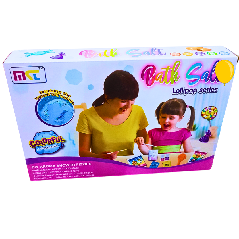 MCL DIY Bath Salt Lollipop Series – Create Fun, Colorful Bath Balls with Aroma Shower Fizzies | For Ages 6+ | Educational & Creative Kit Main image