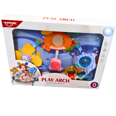 🐠 Huanger Baby Play Arch – Ocean-Themed Musical Hanging Toy with Lights & Rattles (0M+)
