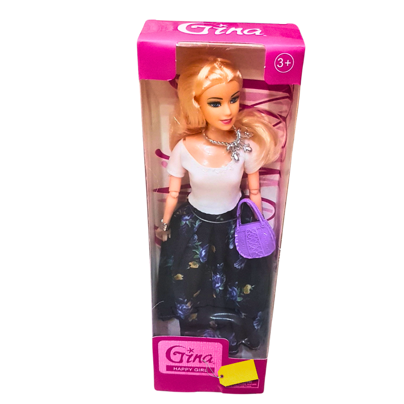 Gina Happy Girl Fashion Dolls – Elegant Outfits with Accessories – Variety of Styles – Perfect Gift for Girls (3+) Main image