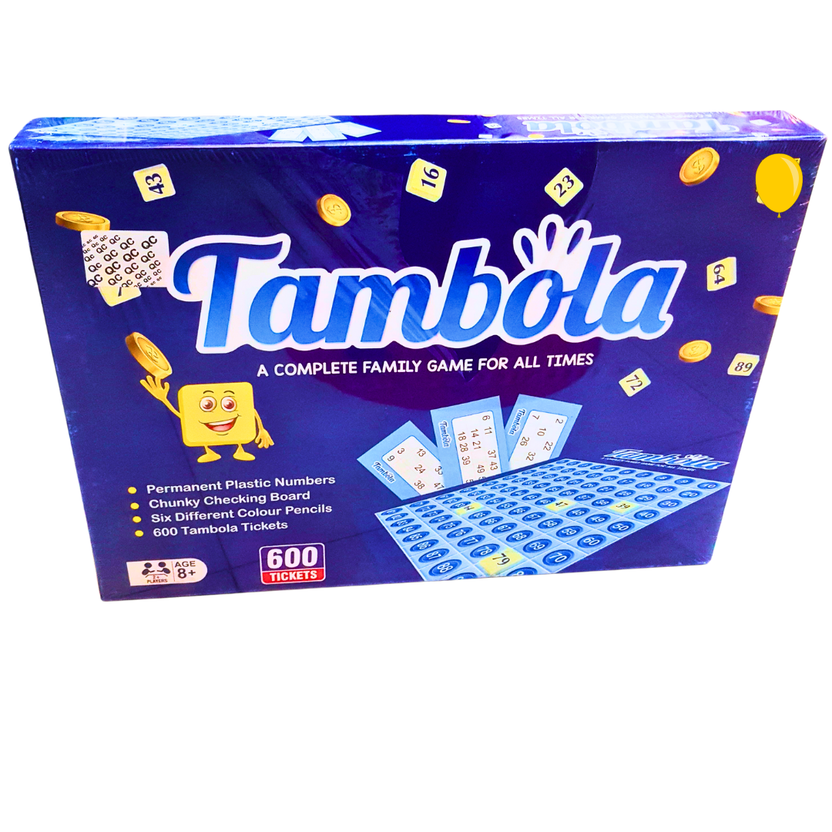 Tambola Family Board Game - Complete Set with 600 Tickets & Plastic Numbers | Fun for All Ages 8+ | Perfect for Parties and Gatherings Main image