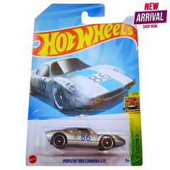 Hot Wheels Porsche 904 Carrera GTS – HW Exotics Series – Silver Die-Cast Sports Car #86 – Collector’s Edition (1:64 Scale)