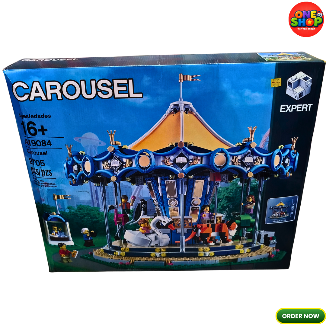 Expert Carousel Building Blocks Set 2705 Pieces – Premium Amusement Park Merry-Go-Round Construction Model for Adults | Collectible Display Building Set | STEM Toy 16+ Secondary image
