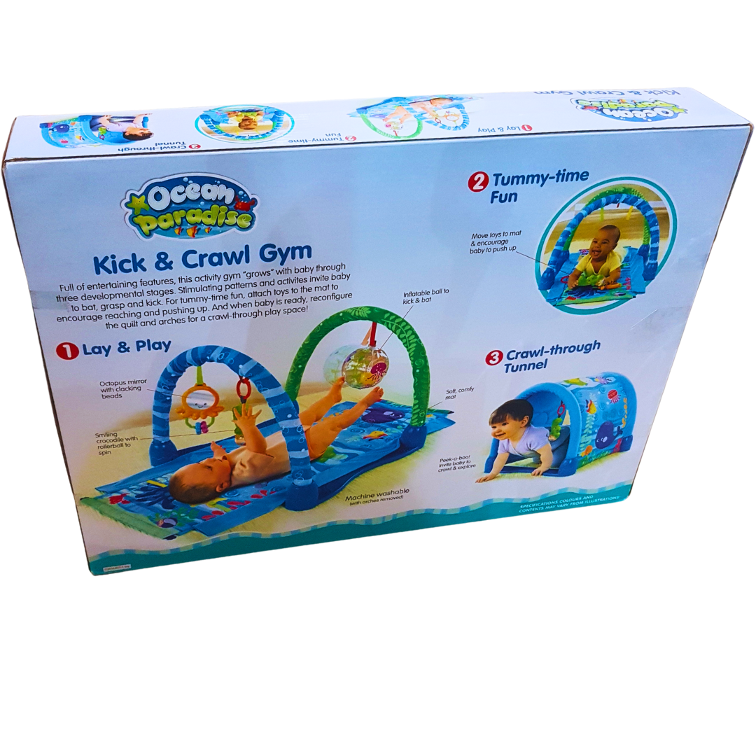 Ocean Paradise Kick & Crawl Gym - 3-in-1 Play Mat for Infants Secondary image