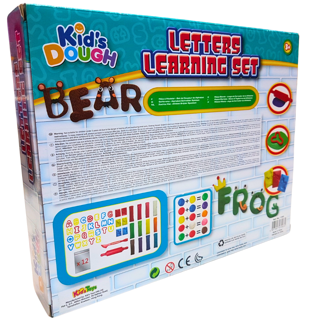 Alphabet Adventure Dough Set for Kids – Fun Learning with Letters & Shapes