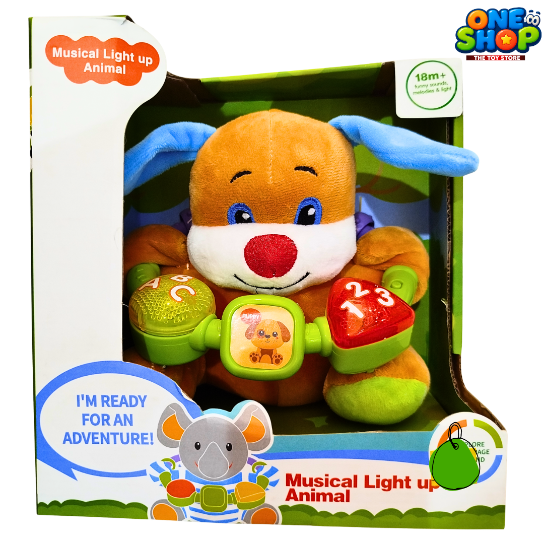 Musical Light Up Animal Plush Toy for Toddlers – Interactive Puppy Soft Toy with Lights, Sounds & Learning Numbers Secondary image