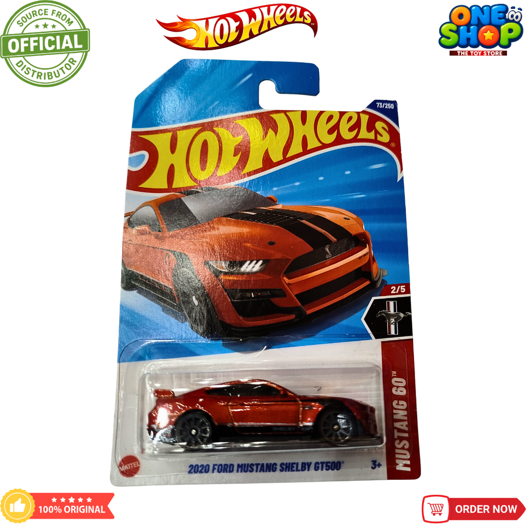 Hot Wheels 2020 Ford Mustang Shelby GT500 Die-Cast Car – Mustang 60 Muscle Car Toy for Kids & Collectors
