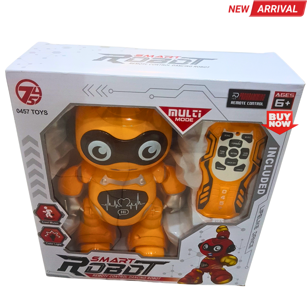 🤖 Smart Dancing Robot Toy with Remote Control – Music, Lights & Programmable Moves (Age 6+) Main image