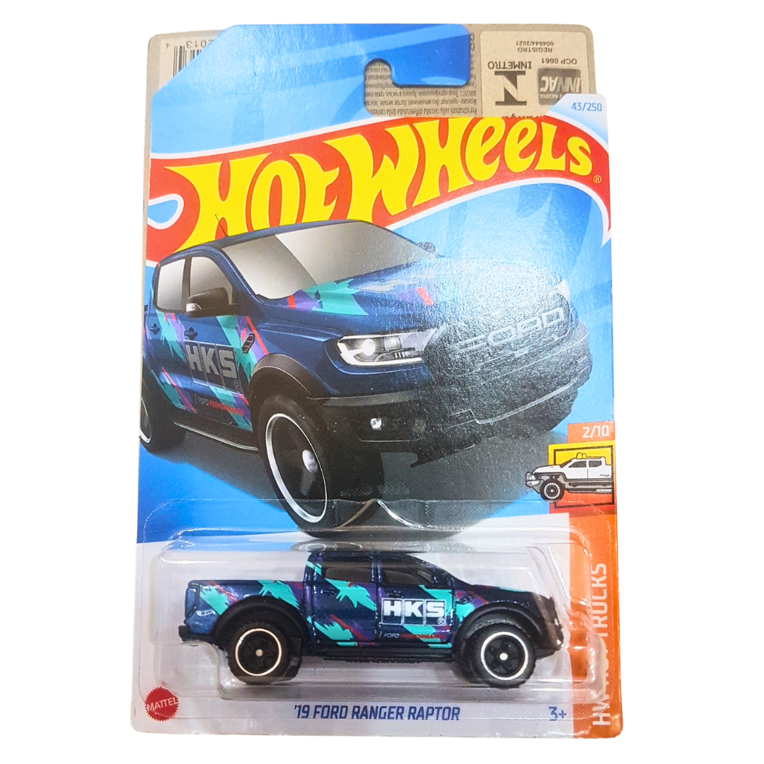Hot Wheels ’19 Ford Ranger Raptor – HKS Racing Edition Die-Cast Truck for Kids & Collectors (HW Hot Trucks Series)