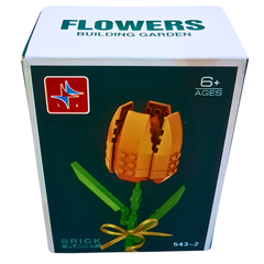 Flower Building Blocks – Sunflower & Tulip Construction Sets (Ages 6+)each sold separately