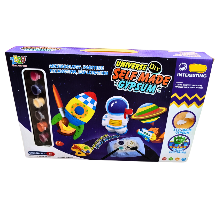 Universe DIY Gypsum Painting Kit – Space-Themed Plaster Mold & Paint Set for Kids (Ages 6+) Main image