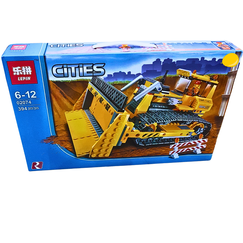 Lepin Cities Bulldozer Construction Set – 394 Pieces | Ages 6-12 | Creative Building Blocks Main image