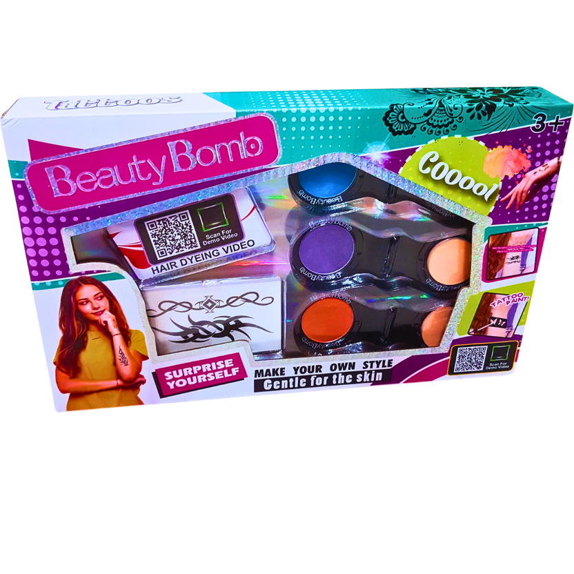 Beauty Bomb Makeup & Hair Dyeing Playset - Create Your Own Style, Ages 3+ Main image